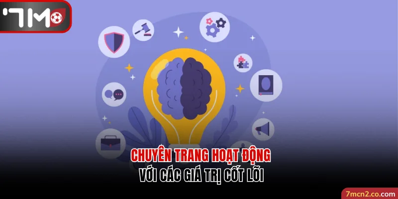 Chuyên trang hoạt động với các giá trị cốt lõi