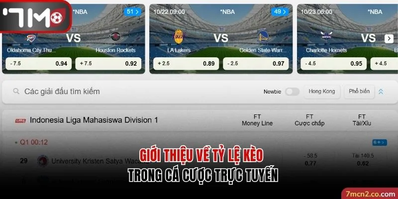 Giới thiệu về tỷ lệ kèo trong cá cược trực tuyến